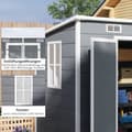 Miniatyrbillede 6 af 9: Metal Værktøjsskur, 2.4x1.3 m, Grå