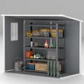 Miniatyrbillede 9 af 9: Metal Værktøjsskur, 2.4x1.3 m, Grå