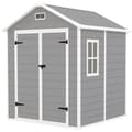 Miniatyrbillede 1 af 9: Værktøjsskur, 2,4m², 182x151x219/181 cm, Grå