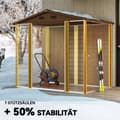 Miniatyrbillede 5 af 9: Redskabsskur, 152x235.7x208.7 cm, Brun