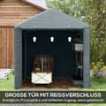Miniatyrbillede 6 af 9: Garage Telt, 1.6x2.18x1.72 m, Mørkegrå