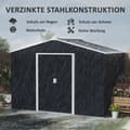 Miniatyrbild 4 av 9: Verktygsskjul, 277x195x192 cm, Mörkgrå