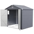 Miniatyrbillede 1 af 9: Redskabsskur, 4.1m³, 240x190x180/228 cm, Grå