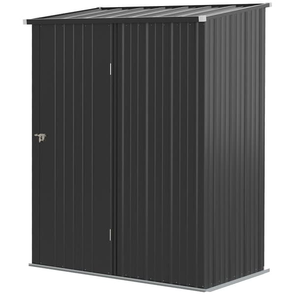 Verktygsskjul, 161.5x94.5x196 cm, Svart