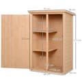 Miniatyrbillede 3 af 9: Haveskur, 75x56x115 cm, Naturligt Træ