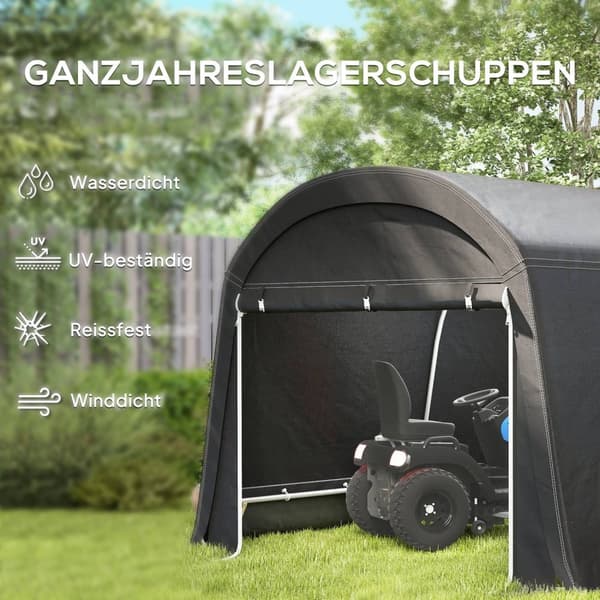 Rootz Garden Shed - Værktøjstelt - Opsætning af garage - vandtæt - UV -resistent - 300 cm x 600 cm x 230 cm - Holdbar beskyttelse