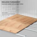 Miniatyrbild 7 av 10: Rootz Metal Tool Shed - Bicycle Shed - Garden Storage - Ventilation Windows - Gliddörrar - 277 x 195 x 192 cm