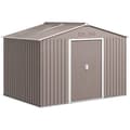 Miniatyrbild 10 av 10: Rootz Metal Tool Shed - Bicycle Shed - Garden Storage - Ventilation Windows - Gliddörrar - 277 x 195 x 192 cm