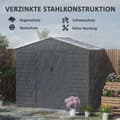 Miniatyrbillede 4 af 10: Rootz Garden Tool Shed - Stålopbevaring - Låsbar opbevaring - Vandtæt og ventileret - 213 cm x 131 cm x 192 cm