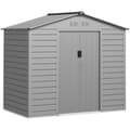 Miniatyrbillede 10 af 10: Rootz Garden Tool Shed - Stålopbevaring - Låsbar opbevaring - Vandtæt og ventileret - 213 cm x 131 cm x 192 cm
