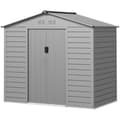 Miniatyrbillede 1 af 10: Rootz Garden Tool Shed - Stålopbevaring - Låsbar opbevaring - Vandtæt og ventileret - 213 cm x 131 cm x 192 cm
