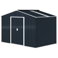 Miniatyrbild 1 av 10: Rootz Metal Tool Shed - Bicycle Shed - Garden Equipment House - Weatherproof & Ventilated - 277 x 195 x 192 cm