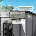 Miniatyrbild 5 av 10: Rootz Garden Shed Bike Shelter - Tool Storage - Låsbara dörrar - Hållbar och väderbeständig - 1,9 m x 1,9 m x 2,15 m