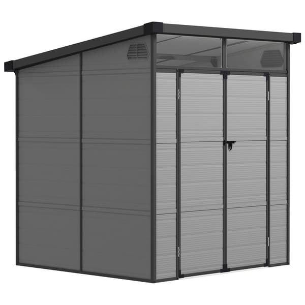 Rootz Garden Shed Bike Shelter - Tool Storage - Låsbara dörrar - Hållbar och väderbeständig - 1,9 m x 1,9 m x 2,15 m