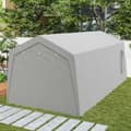 Miniatyrbillede 9 af 10: Rootz 3x6m Vandtæt haveskur - Opbevaringstelt - Udendørs husly - UV -resistent - Galvaniseret metalramme - 300x597x257cm