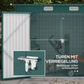 Miniatyrbild 5 av 10: Rootz Steel Garden Tool Shed - Lagringshus - Utrustningshus - Säker lagring - 249B x 121T x 166/183H CM