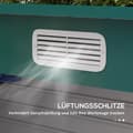Miniatyrbild 6 av 10: Rootz Steel Garden Tool Shed - Lagringshus - Utrustningshus - Säker lagring - 249B x 121T x 166/183H CM
