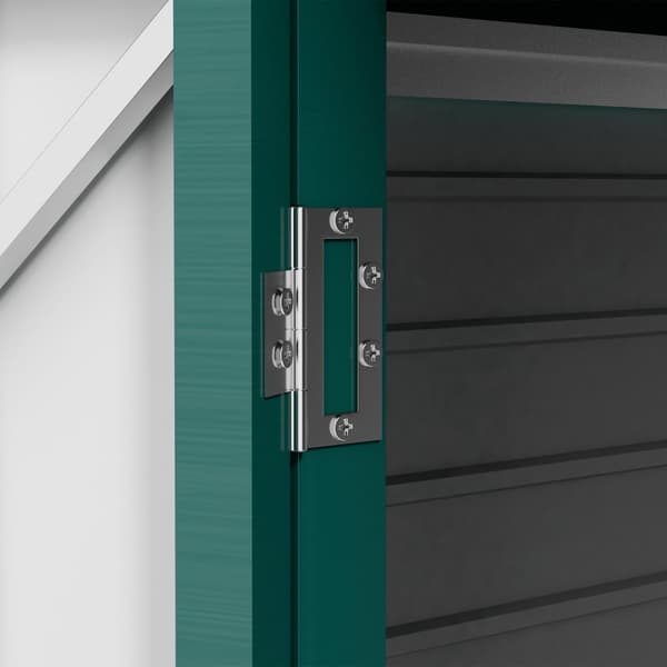 Rootz Steel Garden Tool Shed - Lagringshus - Utrustningshus - Säker lagring - 249B x 121T x 166/183H CM