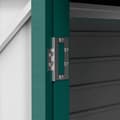Miniatyrbild 9 av 10: Rootz Steel Garden Tool Shed - Lagringshus - Utrustningshus - Säker lagring - 249B x 121T x 166/183H CM