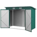 Miniatyrbild 1 av 10: Rootz Steel Garden Tool Shed - Lagringshus - Utrustningshus - Säker lagring - 249B x 121T x 166/183H CM