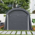 Pikkukuva 8 / 10: Rootz Garden Storage Telt - Työkaluteltta - Asennettu autotalli - UV -resistentti - 300L x 450b x 230h cm - harmaa
