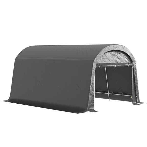 Rootz Garden Storage Telt - Työkaluteltta - Asennettu autotalli - UV -resistentti - 300L x 450b x 230h cm - harmaa