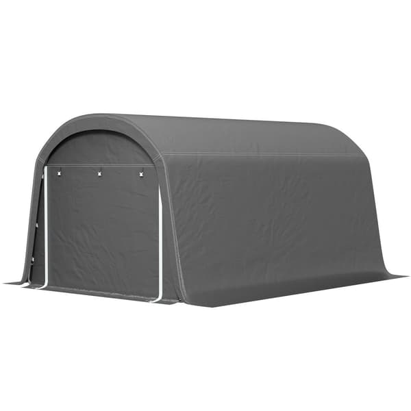 Rootz Garden Storage Telt - Työkaluteltta - Asennettu autotalli - UV -resistentti - 300L x 450b x 230h cm - harmaa