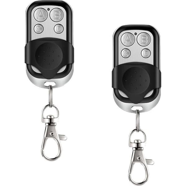 HD-Line Set med 2 fjärrkontroller för garagedörr/grindlarm 433 Mhz Silver - 2X sådant garage