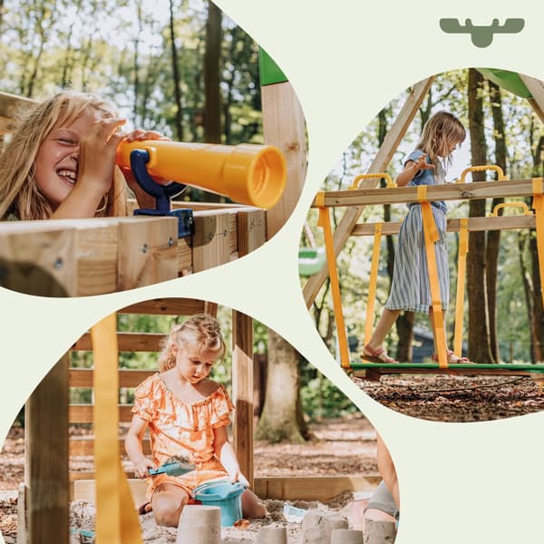 Klatretårnet BoldBaron Boost XXL med SurfSwing