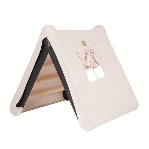 MeowBaby® Børnehus med en foldestige 60x61 cm til værelset Sort