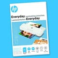 Miniatyrbillede 3 af 3: HP lamineringsposer til hverdagsbrug visitkort 80 mikron blankt klar varmlaminat Pakke med 100 stk. 9157