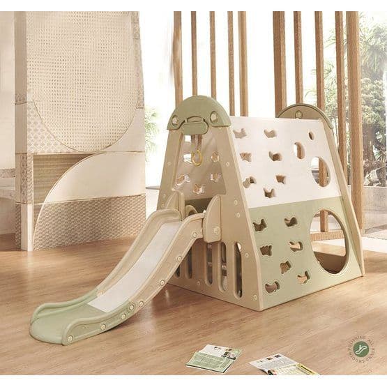 EliteToys - Kid Zone Activity House, jossa keinu ja liukumäki