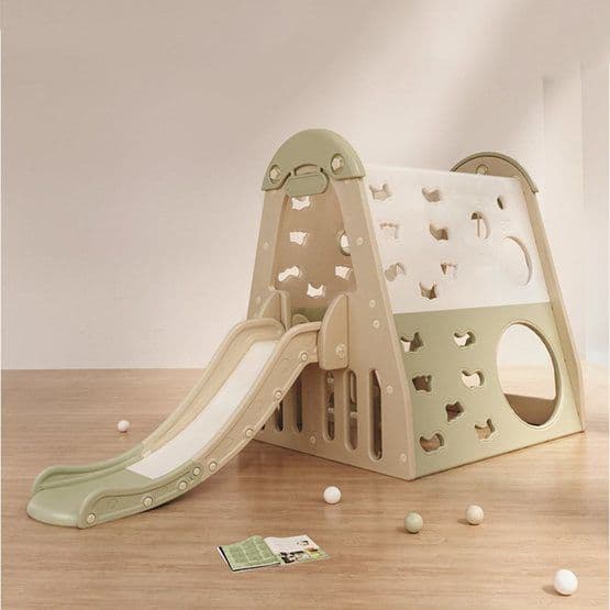 EliteToys - Kid Zone Activity House, jossa keinu ja liukumäki