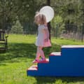 Miniatyrbild 5 av 10: IGLU Soft Play Steg och skjut för småbarn 1-5 år Montessori Motorik Balans byggnad