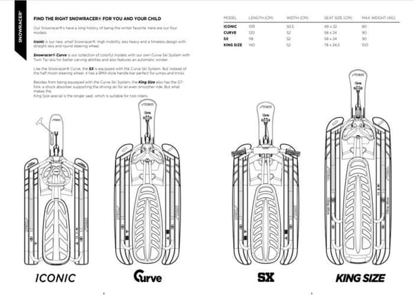 STIGA Snowracer Curve Sled Grafit Grå/Blå
