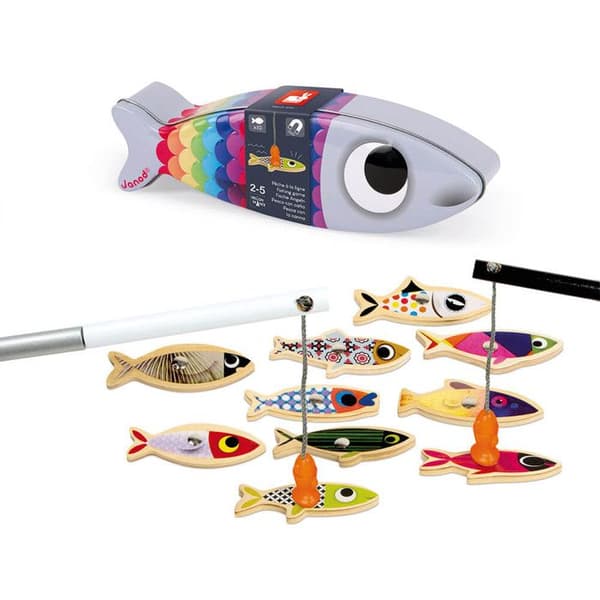 JANOD sardinfiskespel i trä från 2 år