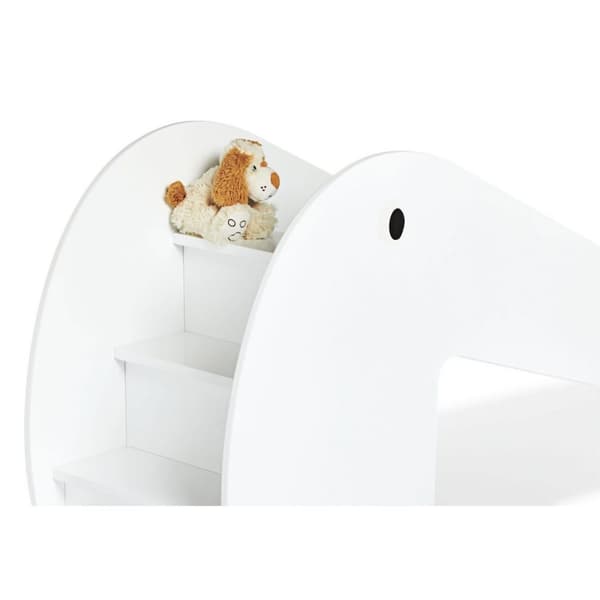 Rootz Indoor Slide Lotta - Valkoinen liukumäki - Lasten leikkiliukumäki - Mukautettava muotoilu - 155 cm x 45 cm x 68 cm