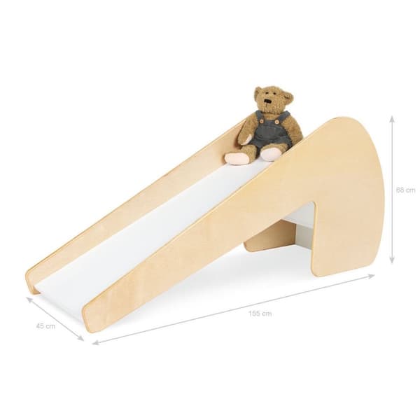 Rootz Indoor Slide Lotta - Indoor Play Slide - Træbillede - FSC Certified - 155 cm x 45 cm x 68 cm