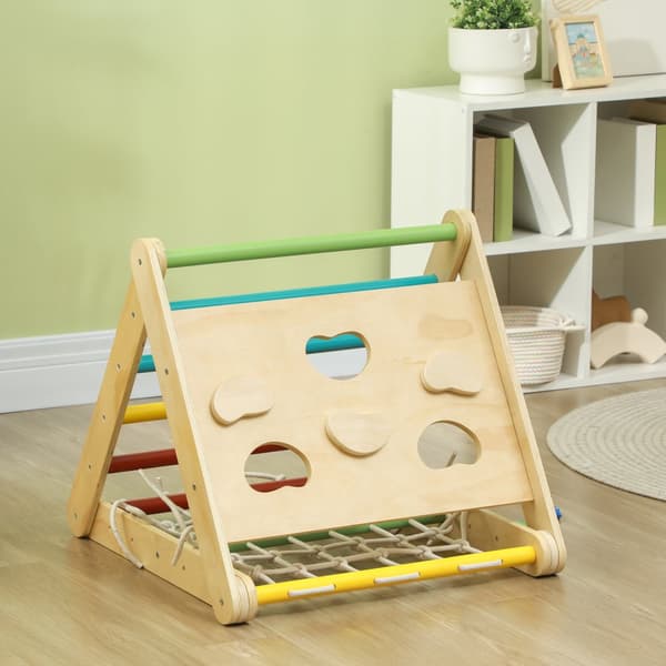 Klätterställning Set, 4 i 1, 119x63x61 cm, Flerfärgad