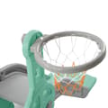 Miniatyrbillede 9 af 11: 4-i-1 børnerutsjebane med gynge, basketballkurv og klatrestige – indendørs og udendørs legestativ til børn