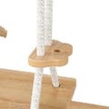 Miniatyrbild 11 av 11: 3-i-1 Klätterleksak i Trä för Barn – Med Rutschkana, Gunga & Klätterställning – Inomhus Lekställning i Massiv Furu & Plywood