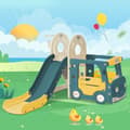 Miniatyrbild 1 av 4: Barnset med rutschkanor 4 i 1 med buss, rutschkanor och aktivitetsstege. Tillverkad i högdensitetspolyeten.