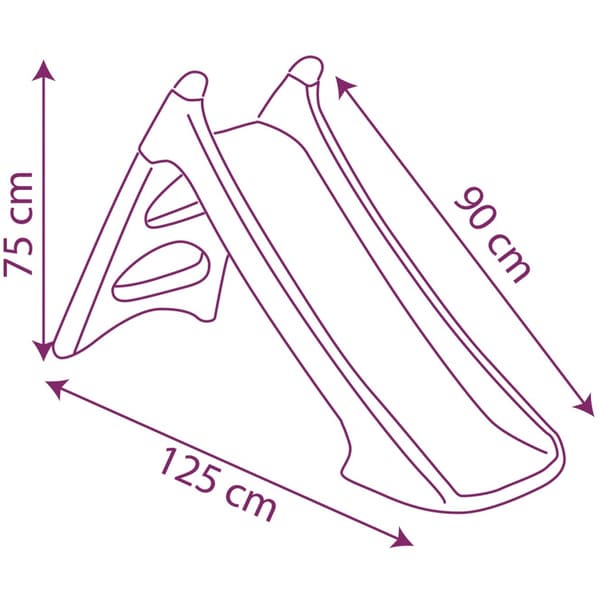 SMOBY Slide XS Pakastettu vesiliukumäki 90 cm Pakastettu