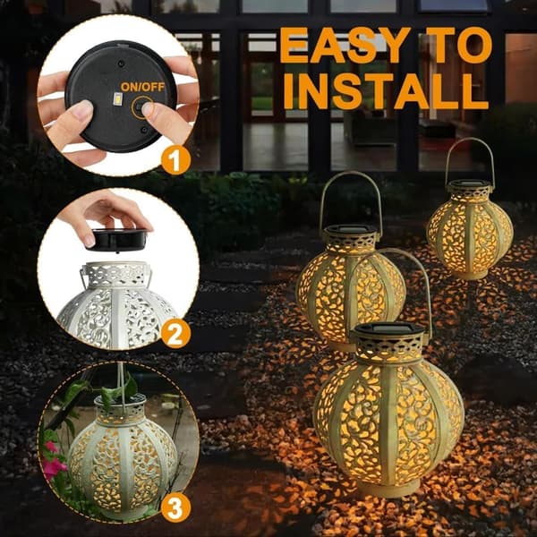 Lollanda 6 kpl aurinkolamppu 8 cm ulkolyhdyille - IP44, lämmin valkoinen LED