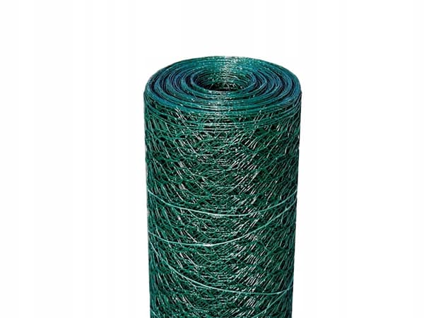 Kuusikulmainen aitaverkko vihreä 0,5 m x 5 m 13 mm