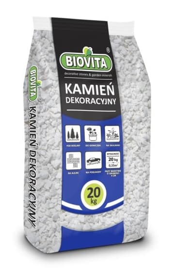 Dekorativa stenflisor vita 8-16 mm 20 kg