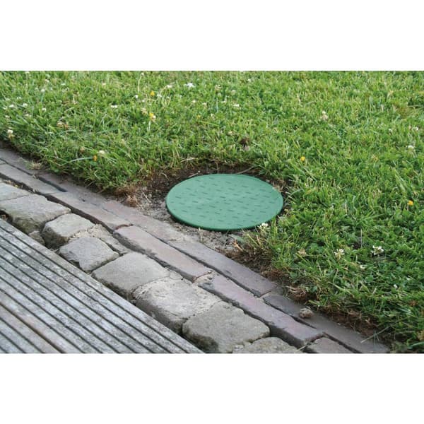 Heitronic 21035 Inbyggnadslåda för golv Svart, Grön