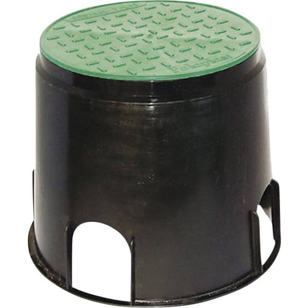 Heitronic 21035 Inbyggnadslåda för golv Svart, Grön