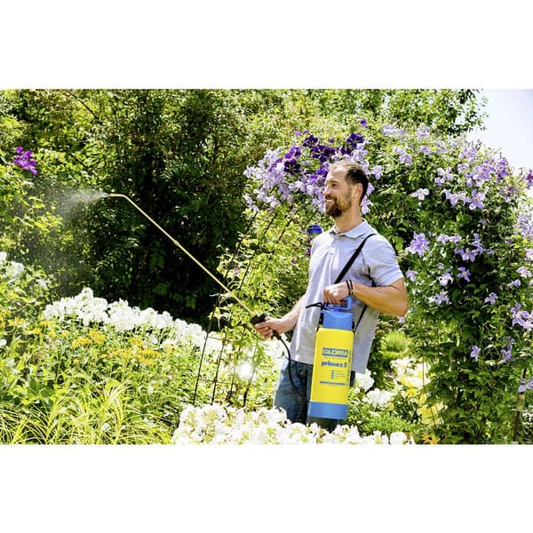 Gloria Haus und Garten 000083.0000 primex 5 Tryckspruta 5 l Kompressoranslutning, Förlängningsrör