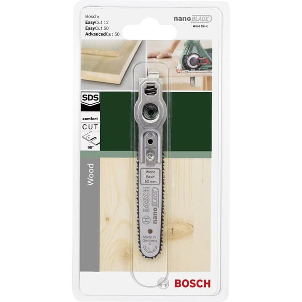 Mikro-kedjesågblad Bosch Home and Garden nanoBLADE Wood Basic 50 2609256D83 Passar till följande modeller EasyCut 12, E